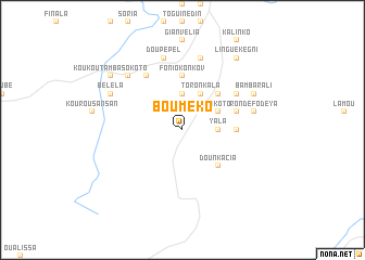 map of Bouméko
