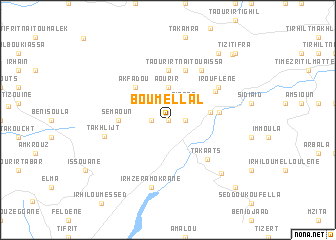 map of Bou Mellal