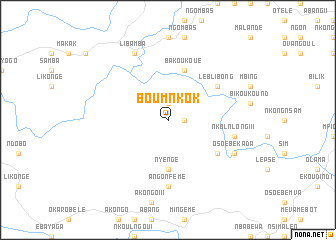 map of Boumnkok