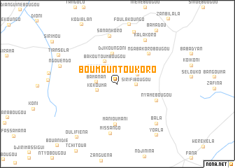 map of Boumountoukoro