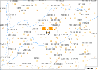 map of Boumou