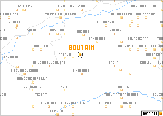 map of Bou Naïm