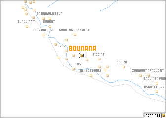 map of Bou Nana