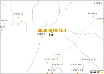 map of Bounantinfla