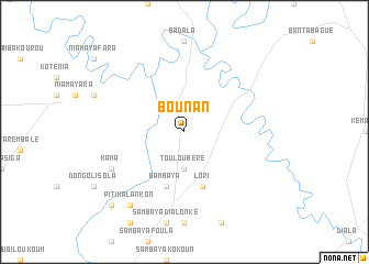 map of Bounan