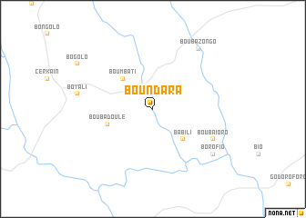 map of Boundara