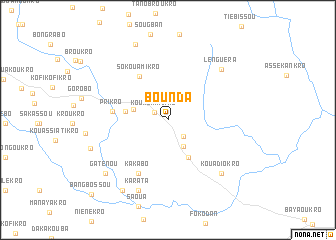 map of Bounda