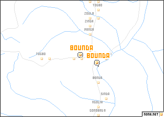 map of Bounda