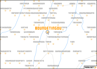 map of Boundétingou