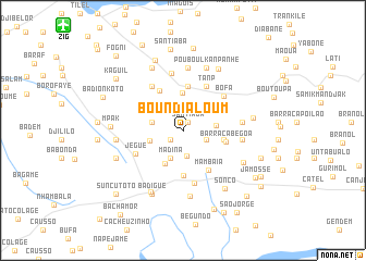 map of Boundialoum