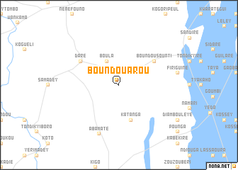 map of Boundouarou