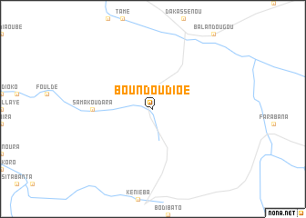 map of Boundou Dioé