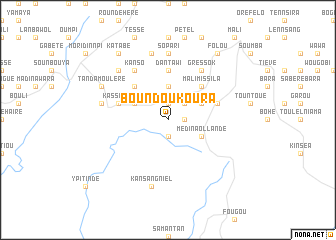 map of Boundoukoura