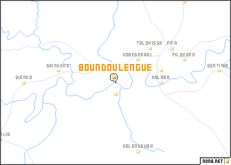 map of Boundou Lengué