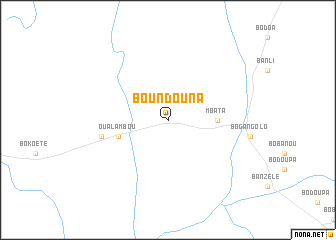 map of Boundouna