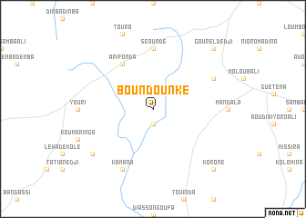map of Boundounké