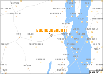 map of Boundousounti