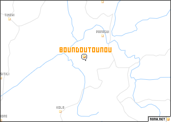 map of Boundou Tounou