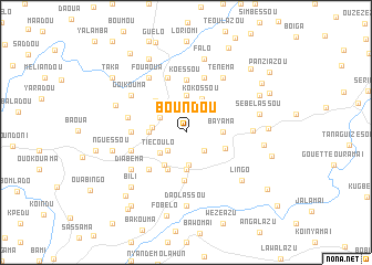 map of Boundou