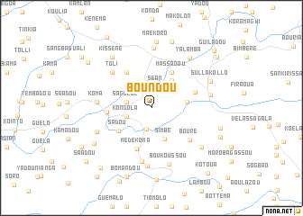 map of Boundou