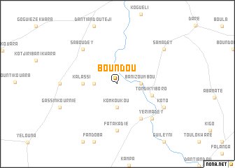 map of Boundou