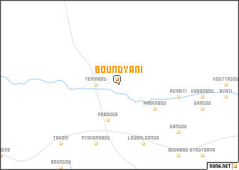 map of Boundyani