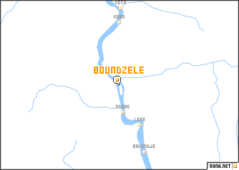 map of Boundzélé