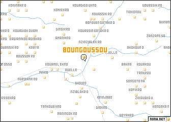 map of Boungoussou