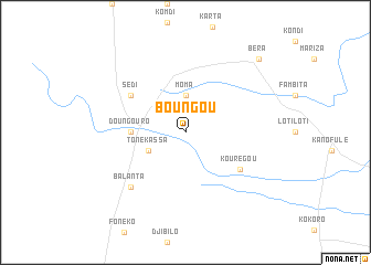 map of Boungou