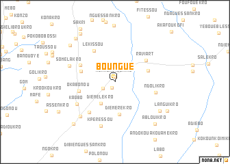 map of Boungué