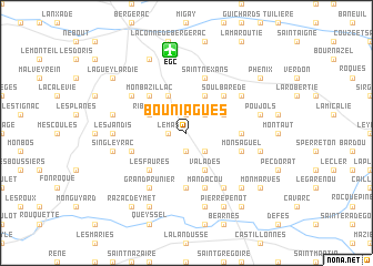 map of Bouniagues