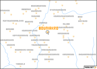 map of Bouniakro