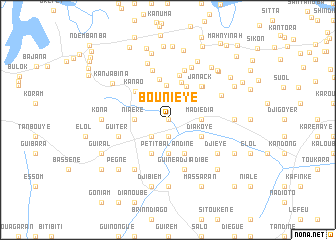 map of Bounièye