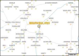 map of Bounkoulinki