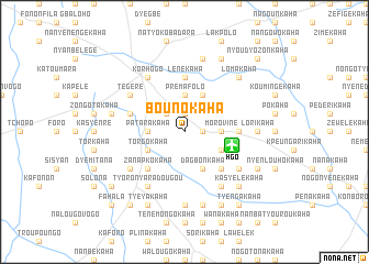 map of Bounokaha