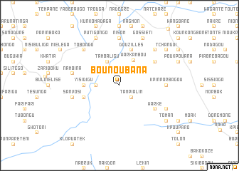 map of Bounoubana