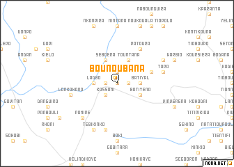 map of Bounoubana