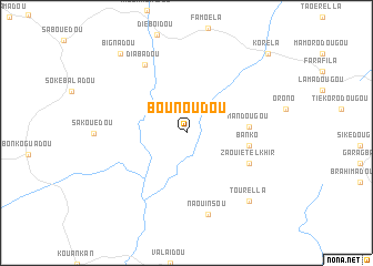 map of Bounoudou