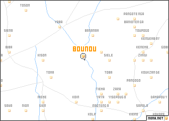 map of Bounou