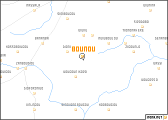 map of Bounou