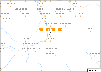 map of Bountoumba