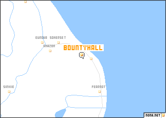 map of Bounty Hall