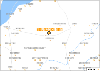 map of Bounzo Kwara