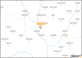 map of Boun