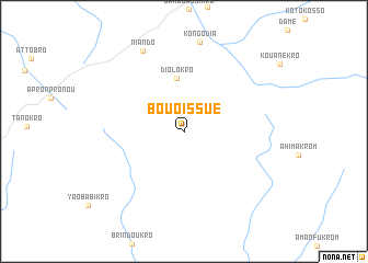 map of Bouoissué