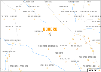 map of Bouoro