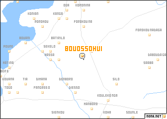map of Bouossohui