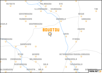 map of Bouotou