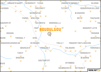 map of Bou Oulgou