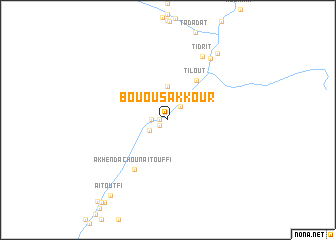 map of Bou Ousakkour